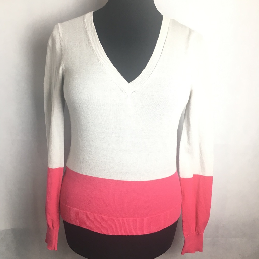 BCBG women’s two tone sweater. Size small